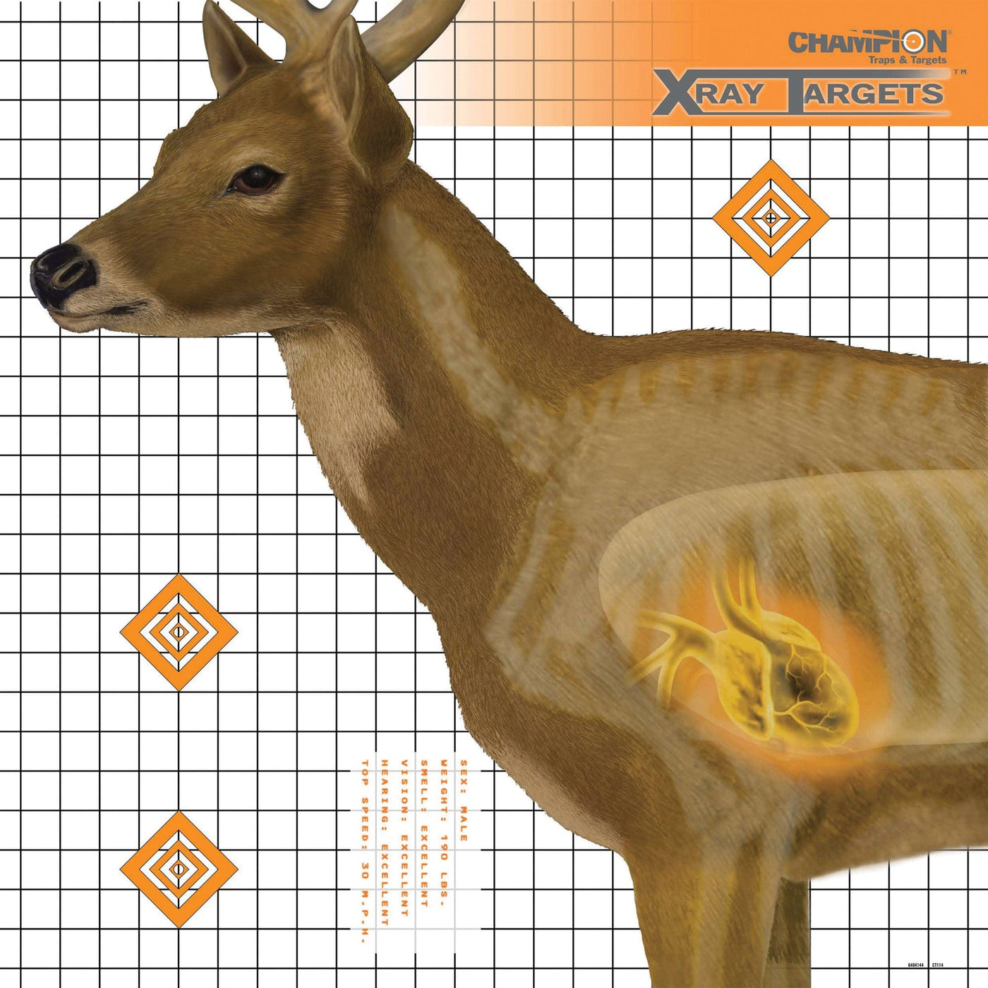 Champion Traps & Targets Champion X-ray Deer Target 25x25 In. 6 Pk Targets