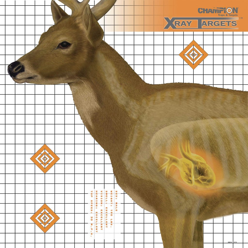 Champion Traps & Targets Champion X-ray Deer Target 25x25 In. 6 Pk Targets