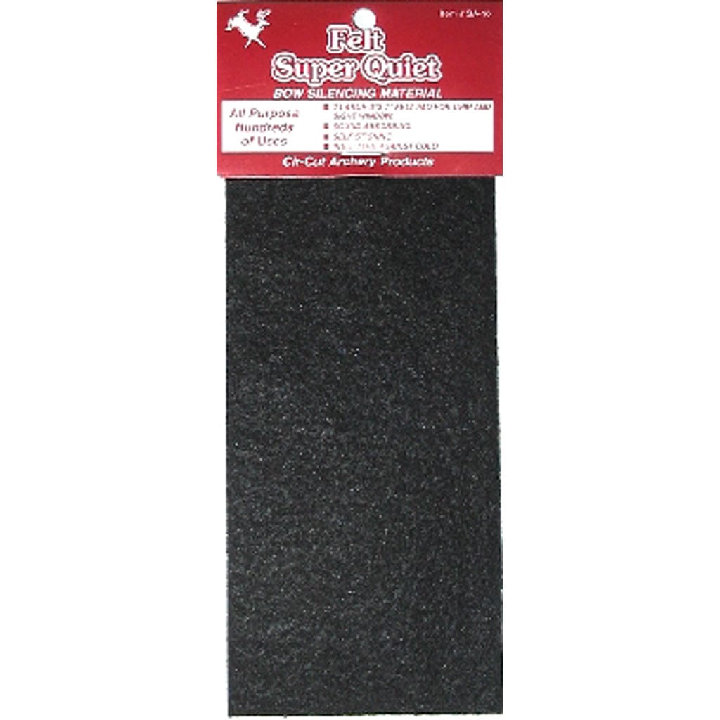 Cir-cut Cir-cut Felt Silencing Material Black 3x7 In. 1 Pk. Arrow Rests