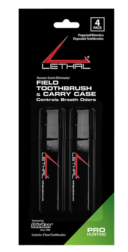 CLEAN CONTROL/LETHAL PROD Clean Control/lethal Prod Travel Toothbrush, Lethal 95846748p   Prepasted Travel Toothbrush 4 Hunting