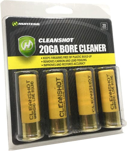 Cleanshot Cleanshot Shoot Through Gun - Bore Cleaner 20 Ga. 4-pack! Ammo