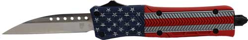 Cobratec Knives Cobratec Small Ctk1 Otf - Usa R/w/b 2.75" Wharncliffe Knives And Related Items