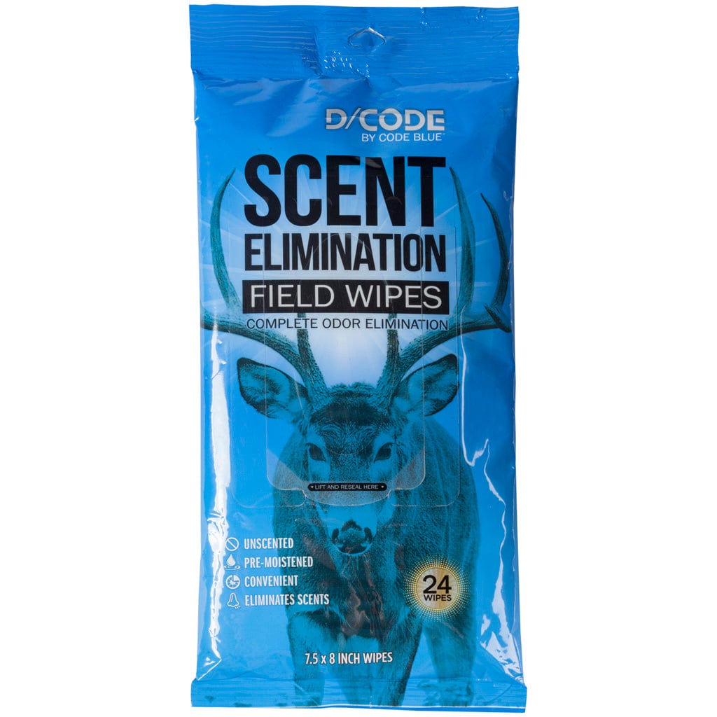 Code Blue Code Blue D-code Odor Eliminator Field Wipes Scents/scent Elimination
