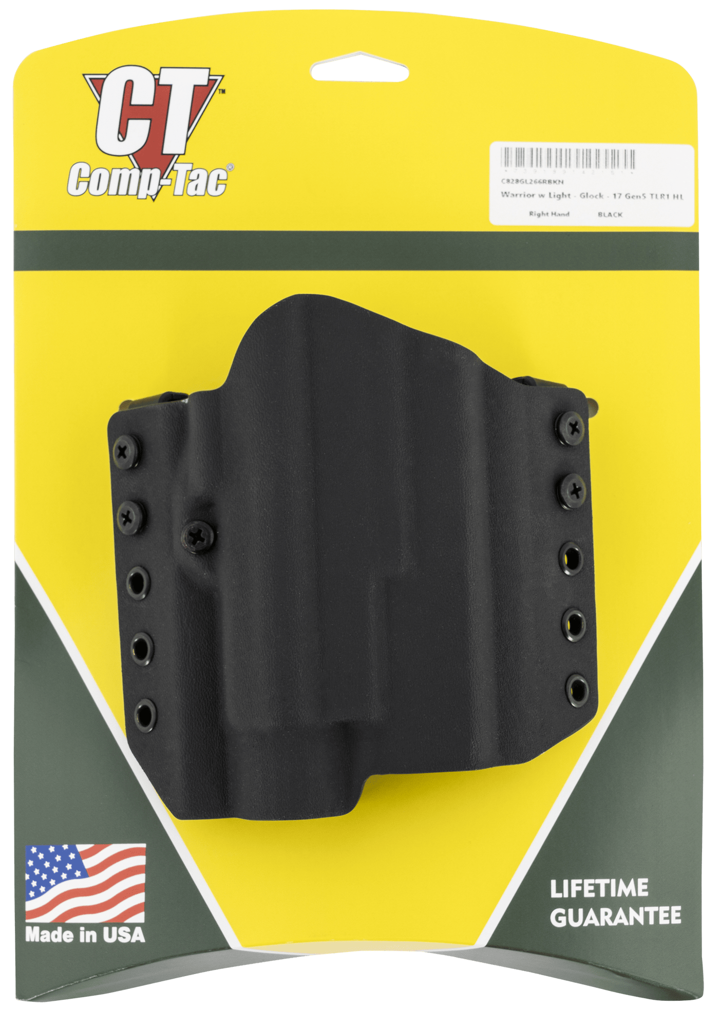 Comp-Tac Comp-tac Warrior, Comptac C828gl266rbkn Warrior W/lt Owb Glk 17 Gen5 Firearm Accessories