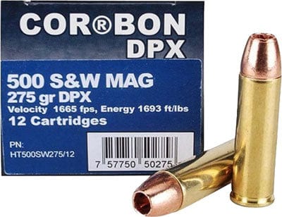 Cor-Bon Corbon Ammo .500sw Magnum - 275gr Dpx 12rd 12bx/cs Ammo
