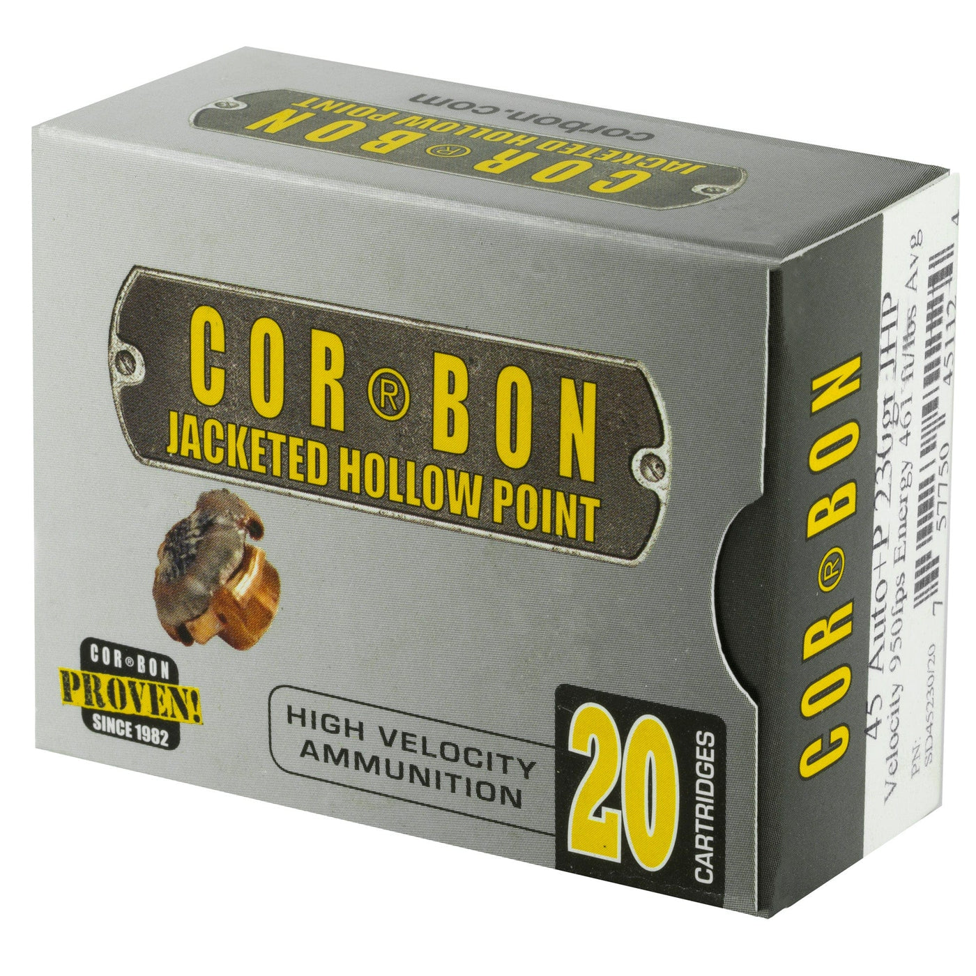 CorBon Corbon 45acp+p 230gr Jhp 20/500 Ammunition