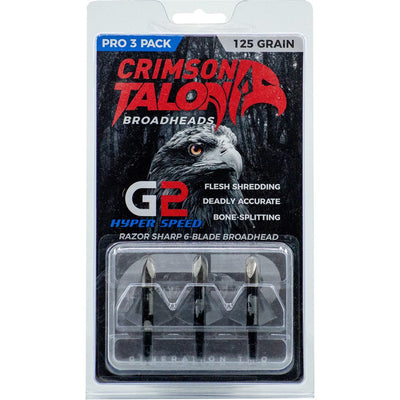 Crimson Talon Crimson Talon G2 Hyper Speed Broadheads 125 Gr. 3 Pk. Broadheads