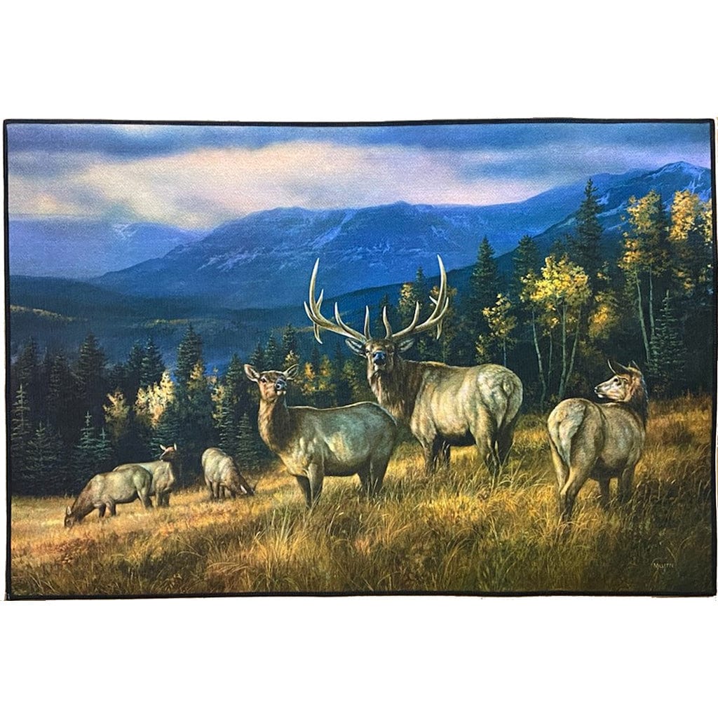 Custom Printed Rugs Custom Printed Rug Autumn Gold Elk Gifts