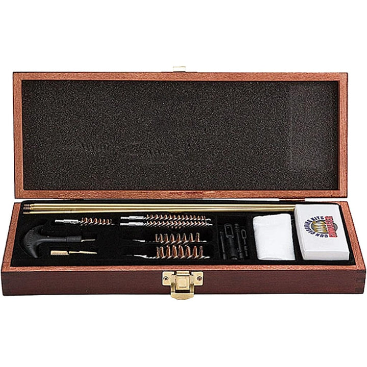 DAC Gunmaster Universal Gun Cleaning Kit Wooden Case 18 Pc. Cleaning Equipment