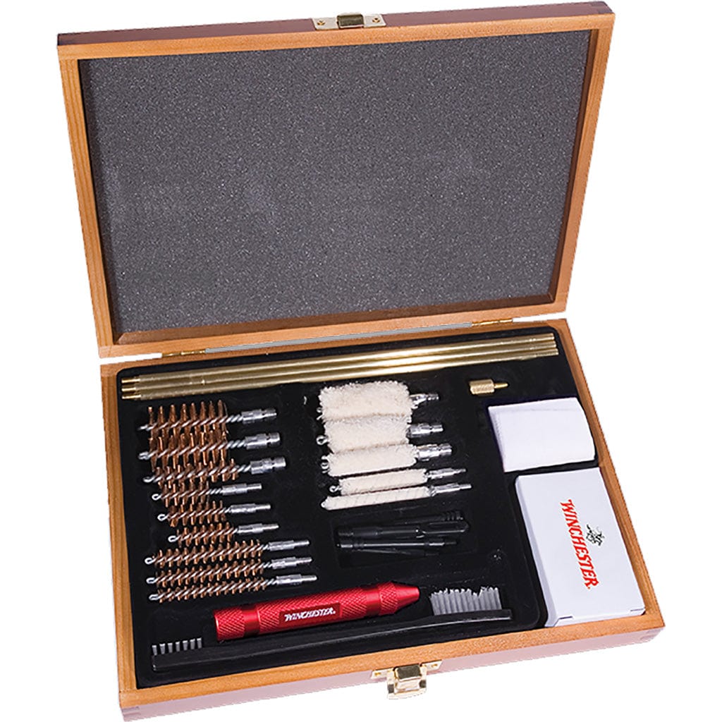 DAC Winchester Universal Cleaning Kit Wooden Case 30 Pc. Cleaning Equipment