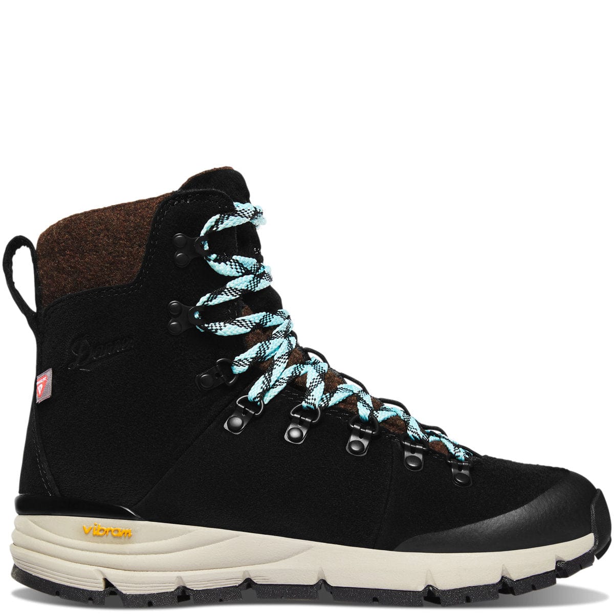 Danner Danner Womens Arctic 600 Side-Zip 7" 200G Hiking Boot Black/Spark Blue / 5 / M Footwear