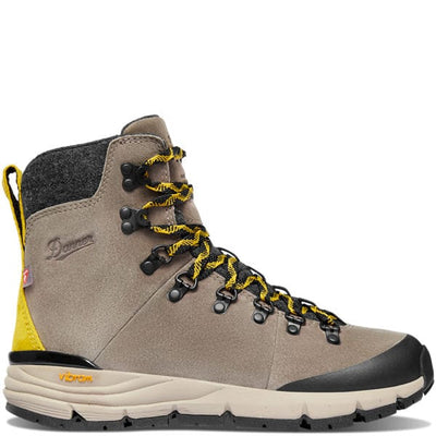 Danner Danner Womens Arctic 600 Side-Zip 7" 200G Hiking Boot Driftwood/Yellow / 5 / M Footwear