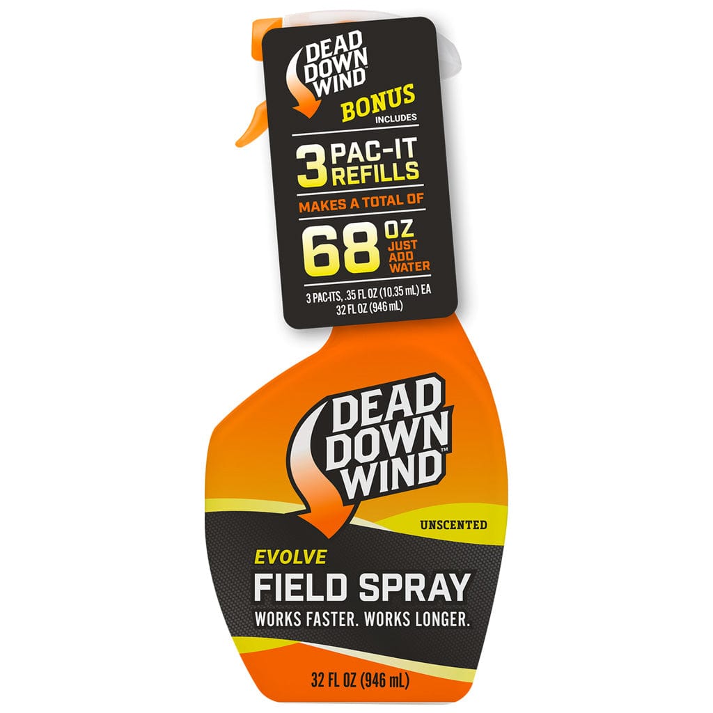 Dead Down Wind Dead Down Wind Field Spray Combo 32 Oz. Plus 3-12 Oz. Pac-its (68 Oz.) Scent Elimination and Lures