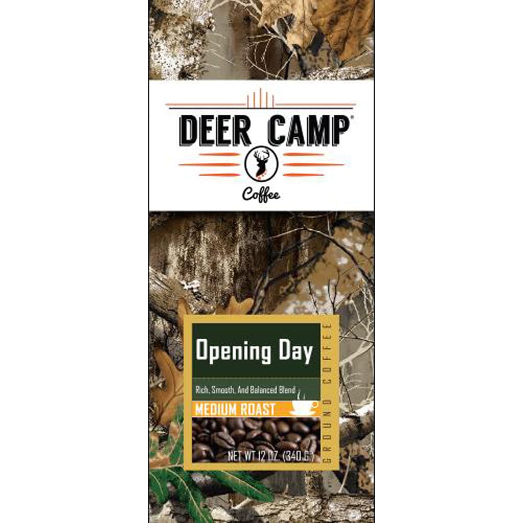 Deer Camp Deer Camp Opening Day Decaf Coffee Realtree Edge 12 Oz. Ground Medium Food and Front End Sales
