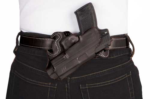 DeSantis Desantis Small Of Back Holster - Rh Owb Leather Sig P220/226 Bl Holsters And Related Items