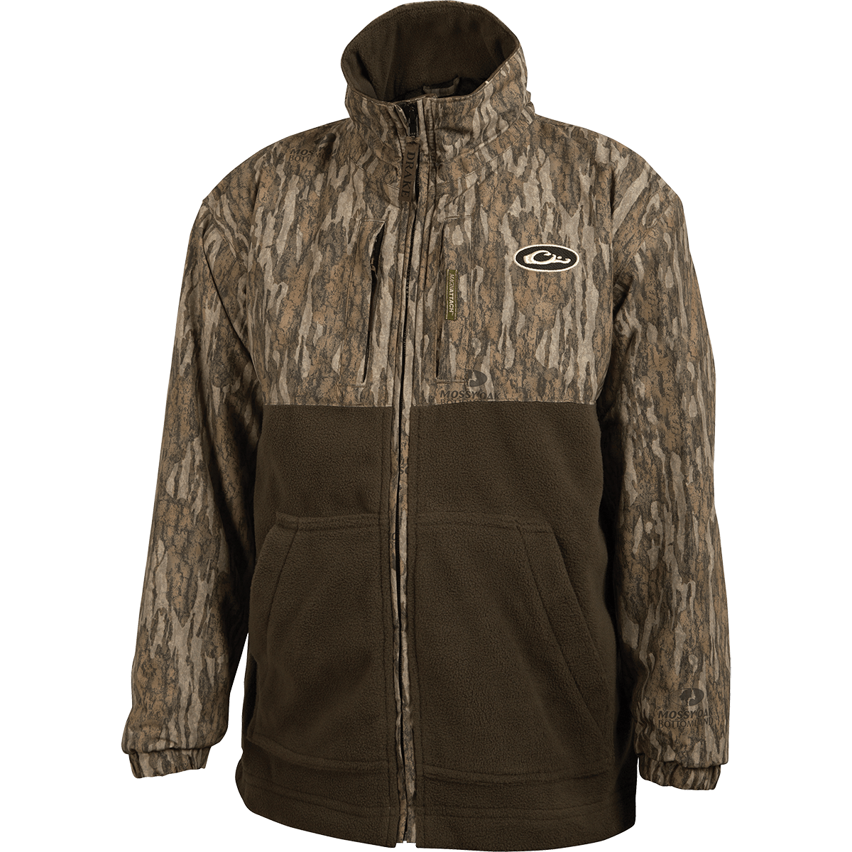 Drake Drake MST Youth Eqwader Full Zip MossyOak Bottomland / 8 Clothing