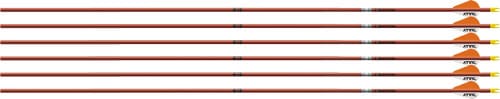 Easton Easton 5mm Fmj Autumn Orange Arrows 340 2 In. Bully Vanes 6 Pk. Archery Accessories
