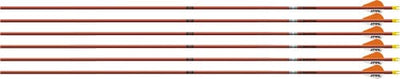 Easton Easton 5mm Fmj Autumn Orange Arrows 340 2 In. Bully Vanes 6 Pk. Archery Accessories