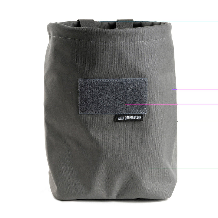Edgar Sherman Design Esd Sap Bucket Dump Pouch Wolf Gray Holsters