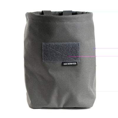 Edgar Sherman Design Esd Sap Bucket Dump Pouch Wolf Gray Holsters