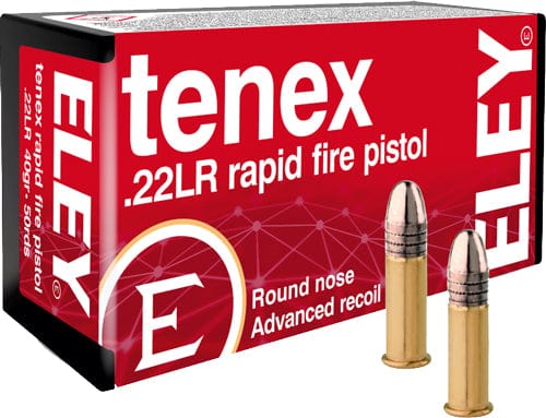 Eley Eley Tenex Rapid Fire Pistol - .22lr 40gr. Round Nose 50-pack Ammo