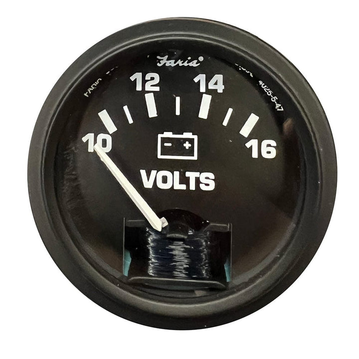 Faria Beede Instruments Faria Voltmeter 2" - 12V - Black Bezel Marine Navigation & Instruments