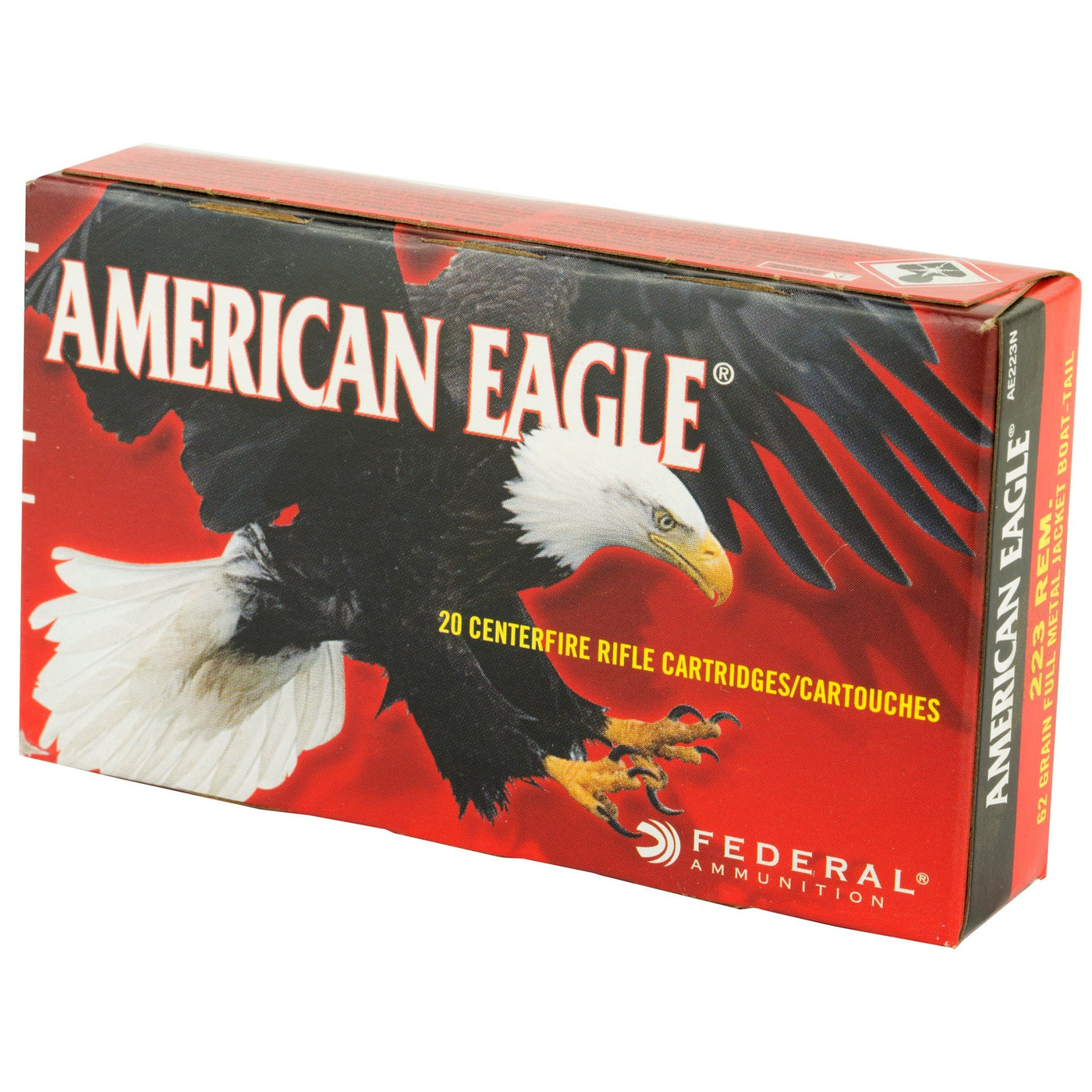 Federal Fed Am Eagle 223 Rem 62gr Fmj 20/500 Ammo
