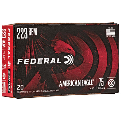 Federal Fed Am Eagle 223 Rem 75gr Tmj 20/500 Ammo
