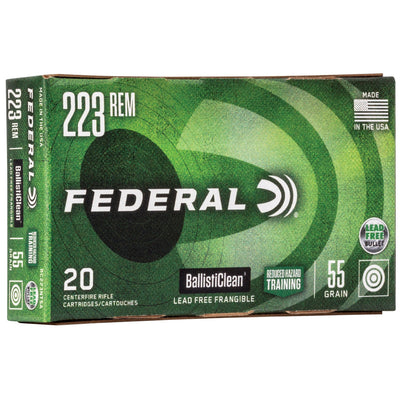 Federal Fed Ballisticlean 223rem 55gr 20/500 Ammo