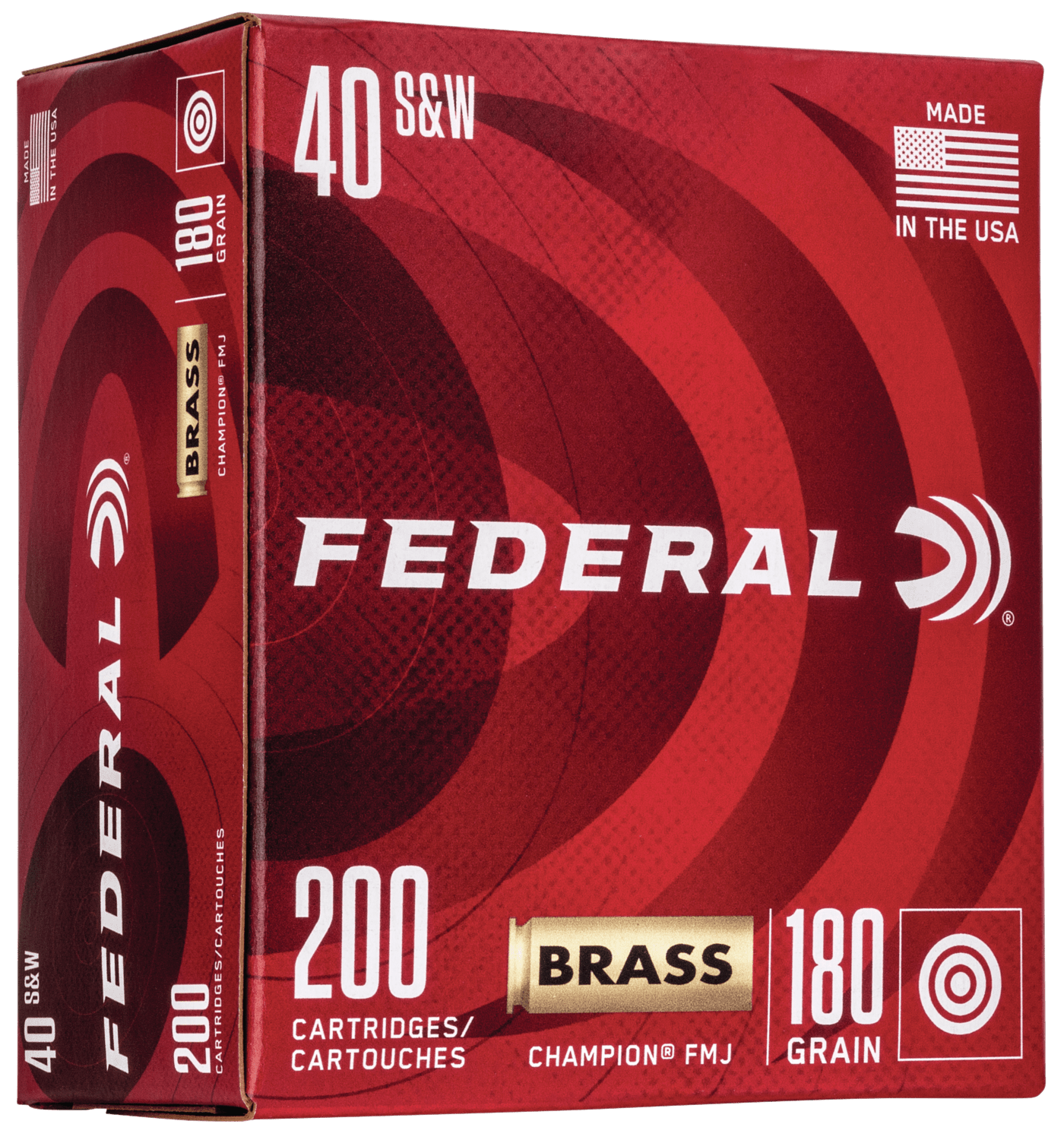Federal Fed Champ 40s&w 180gr Fmj 200/1000 Ammo