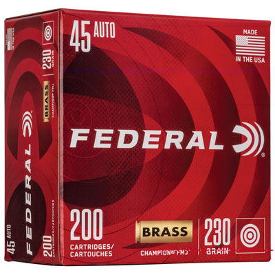 Federal Fed Champ 45acp 230gr Fmj 200ct Ammo
