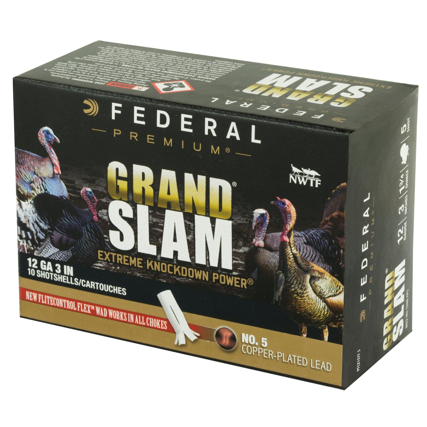 Federal Fed Grand Slam 12ga 3" #5 1.75oz 10/ Ammunition