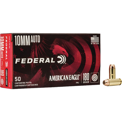 Federal Federal American Eagle Handgun Ammo 10mm 180 Gr. Fmj 50 Rd. Ammo