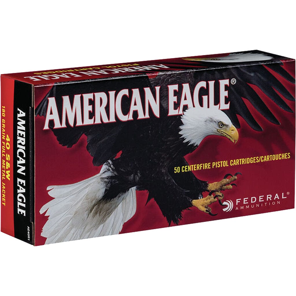 Federal Federal American Eagle Pistol Ammo 40 S&w 180 Gr. Full Metal Jacket 50 Rd. Ammo
