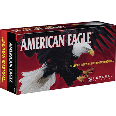 Federal Federal American Eagle Pistol Ammo 44 Rem Mag 240 Gr. Jacketed Hollow Point 50 Rd. Ammo