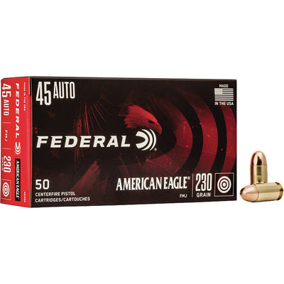 Federal Federal American Eagle Pistol Ammo 45 Acp 230 Gr. Full Metal Jacket 50 Rd. Ammo