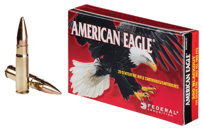 Federal Federal American Eagle Rifle Ammo 300 Blackout 150 Gr. Fmj Boat-tail 20 Rd. Ammo