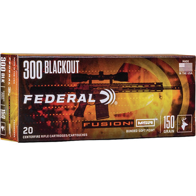 Federal Federal Fusion Rifle Ammo 300 Blackout 150 Gr. Fusion 20 Rd. Ammo