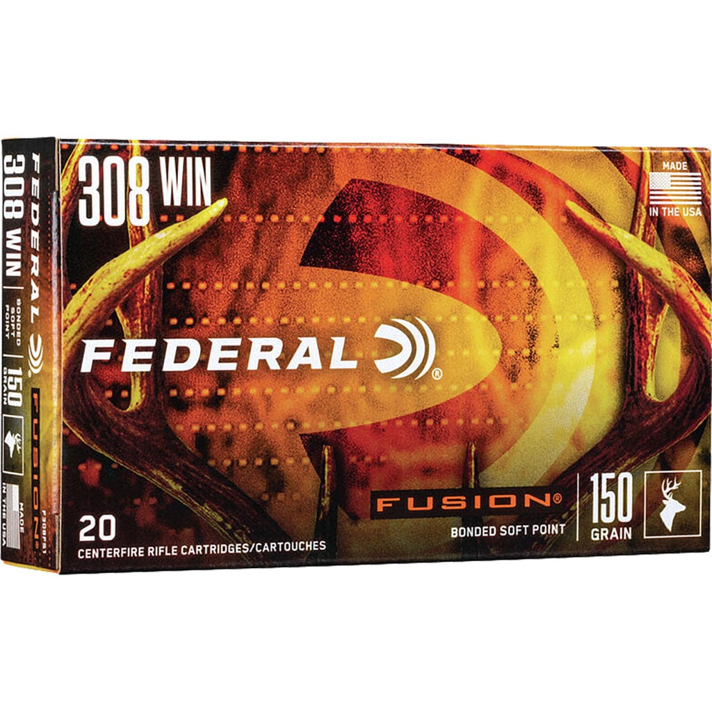 Federal Federal Fusion Rifle Ammo 308 Win 150 Gr. Fusion Soft Point 20 Rd. Ammo