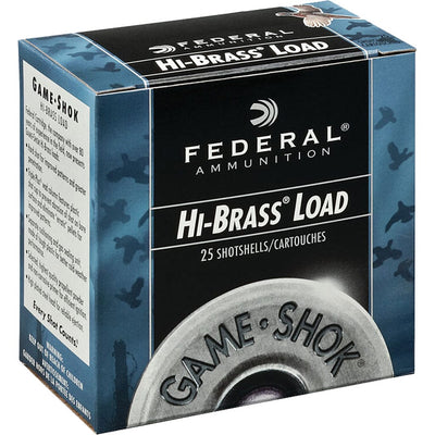 Federal Federal Game-shok Hi-brass Load 16 Ga. 2.75 In. 1 1/8 Oz. 4 Shot 25 Rd. Ammo