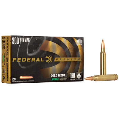 Federal Federal Gold Medal 300wm 190gr - 20rd 10bx/cs Sierra Matchking Ammo