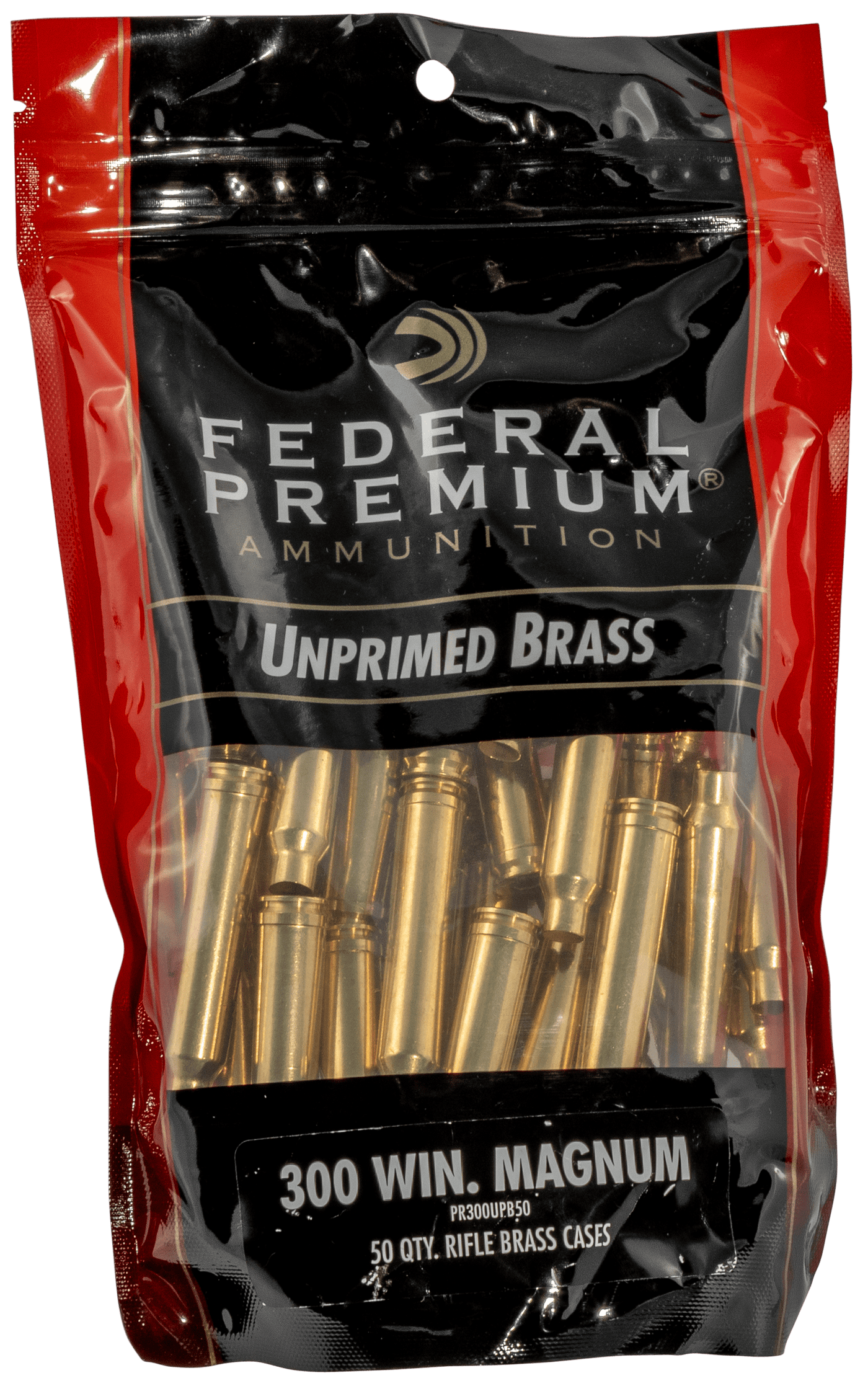 Federal Federal Gold Medal, Fed Pr300upb50     Gm 300win Unp Bagged Brass  50 Reloading