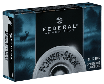 Federal Federal Power-shok Load 12 Gauge 3 In. 1 1/4 Oz. Slug Shot 5 Rd. Ammo