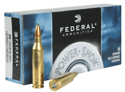 Federal Federal Power-shok Rifle Ammo 243 Win 80 Gr. Jacketed Soft Point 20 Rd. Ammo
