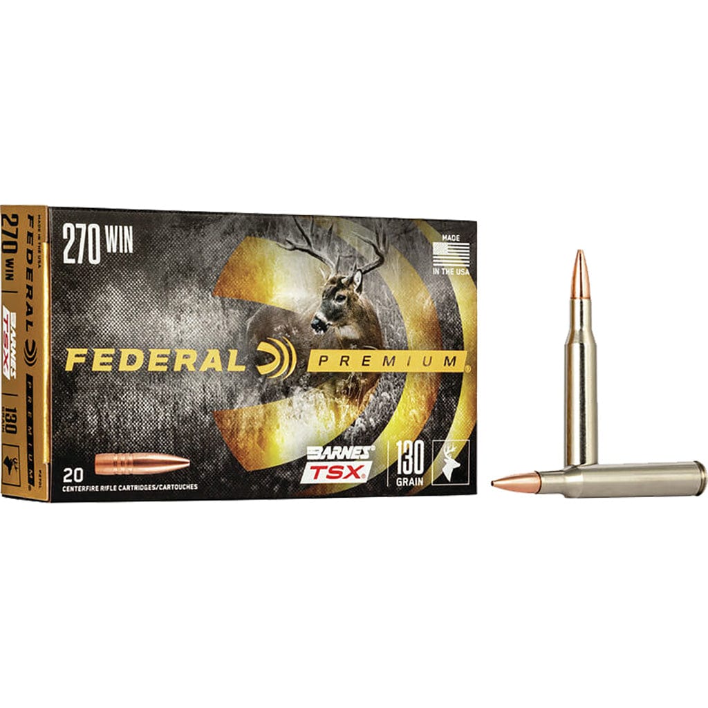 Federal Federal Premium Rifle Ammo 270 Win. 130 Gr. Barnes Tsx 20 Rd. Ammo