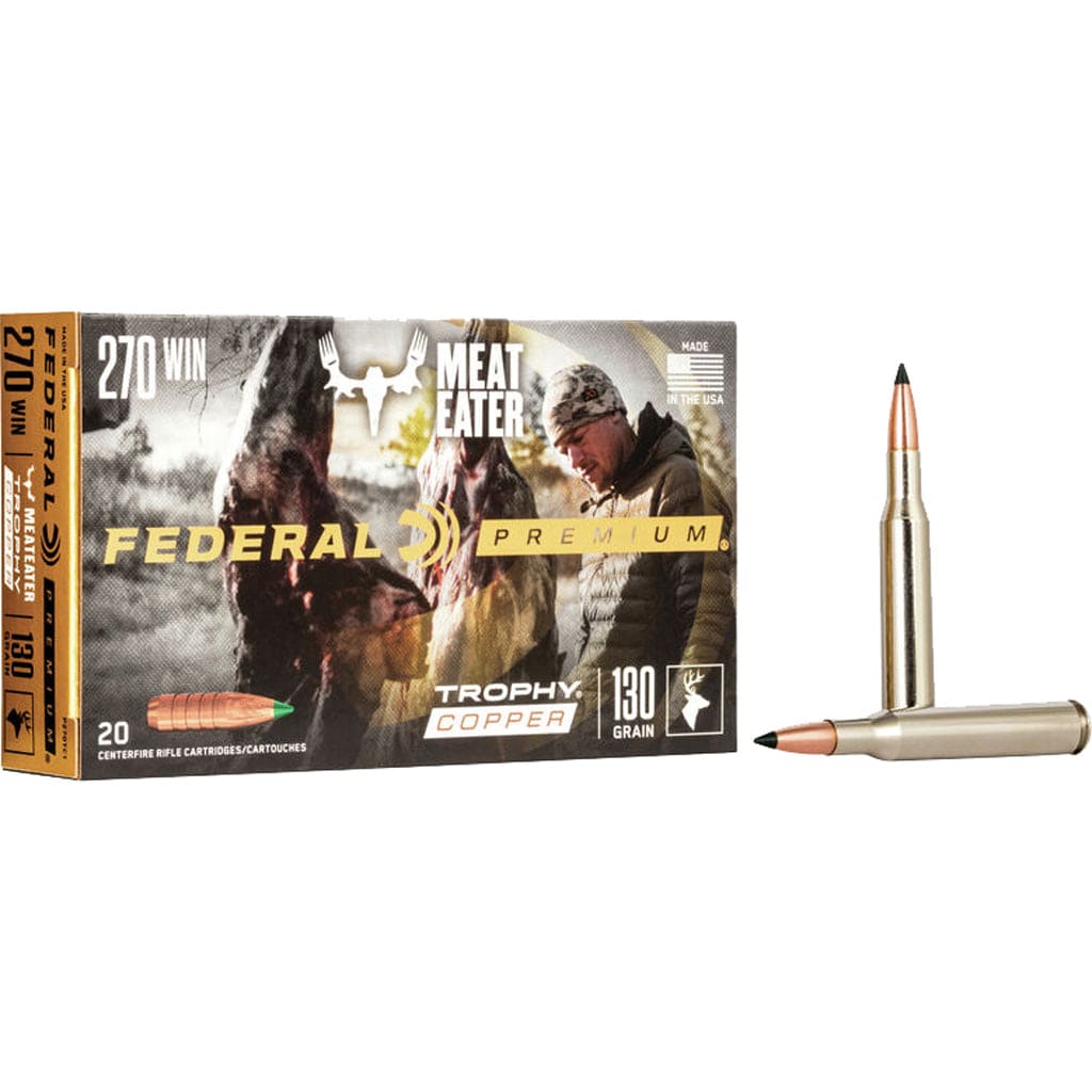 Federal Federal Premium Rifle Ammo 270 Win. 130 Gr. Trophy Copper 20 Rd. Ammunition