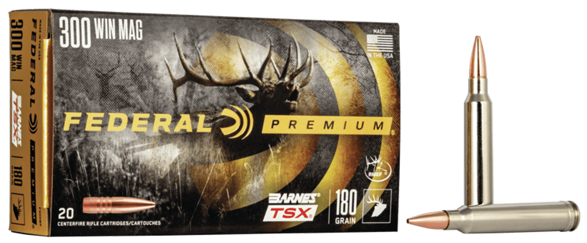 Federal Federal Premium Rifle Ammo 300 Win. Mag. 180 Gr. Barnes Tsx 20 Rd. Ammo