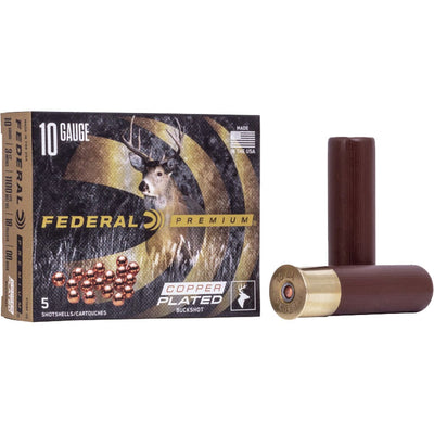 Federal Federal Premium Vital Shok Shotgun Ammo 10 Ga. 3.5 In. 18 Pellets 00 Buck 5 Rd. Ammo