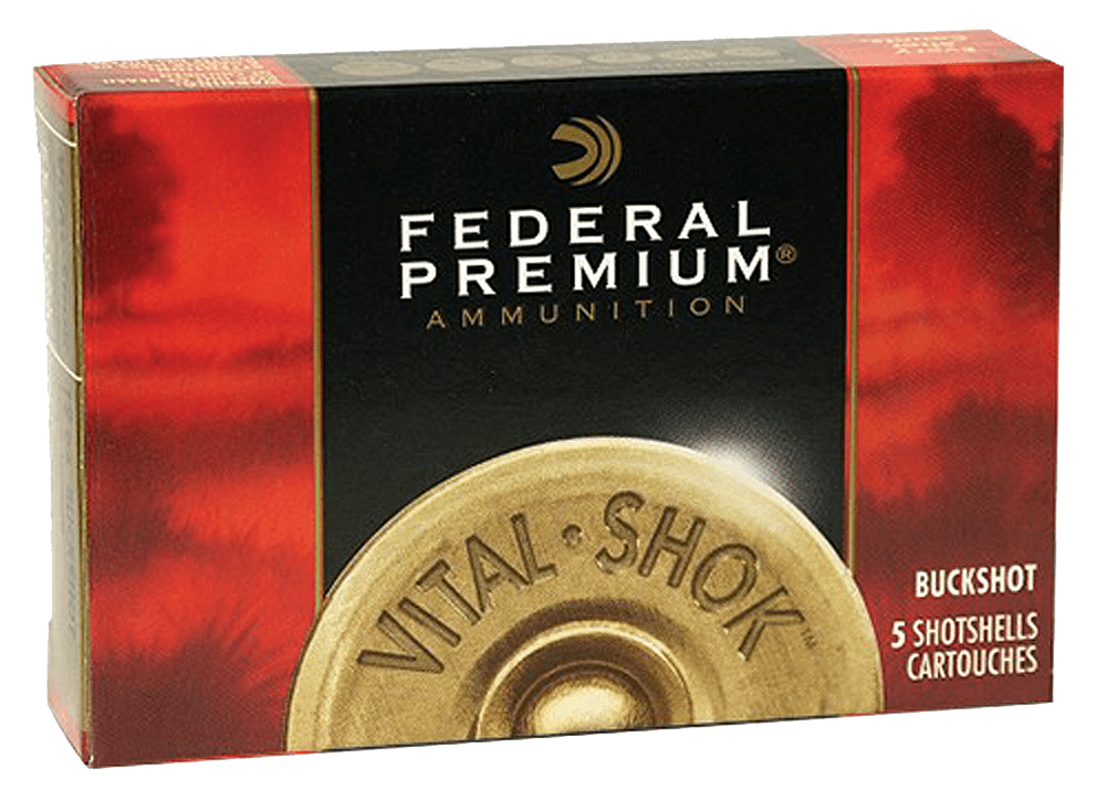 Federal Federal Premium Vital Shok Shotgun Ammo 12 Ga. 2.75 In. 9 Pellets 00 Buck 5 Rd. Ammo