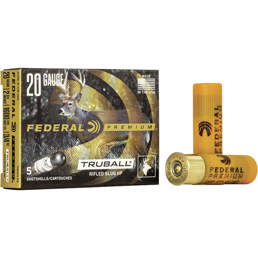 Federal Federal Premium Vital-shok Truball Load 20 Gauge 2.75 In. 3/4 Oz. Slug 5 Rd. Ammo